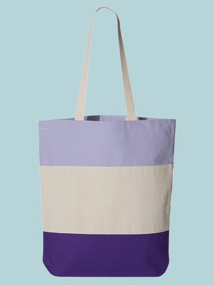 Q-Tees- Q125900 - 11L Tri-Color Tote
